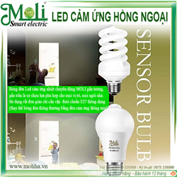 ĐÈN LED CẢM ỨNG HỒNG NGOẠI BẬT/TẮT TỰ ĐỘNG 