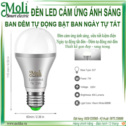 ĐÈN CẢM ỨNG ÁNH SÁNG