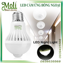 ĐÈN LED CẢM ỨNG HỒNG NGOẠI 7W