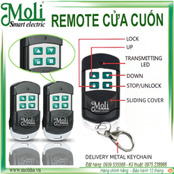 Remote Điều khiển cửa cuốn MOLI 433mhz