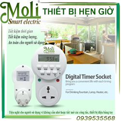 Ổ CẮM HẸN GIỜ ĐIỆN TỬ - TIMER HẸN GIỜ